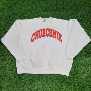 Vintage Churchnik Christian Sweatshirt 2XL 26x27 Baggy Oversized USA